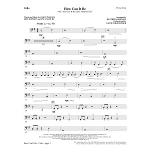 How Can It Be - Cello