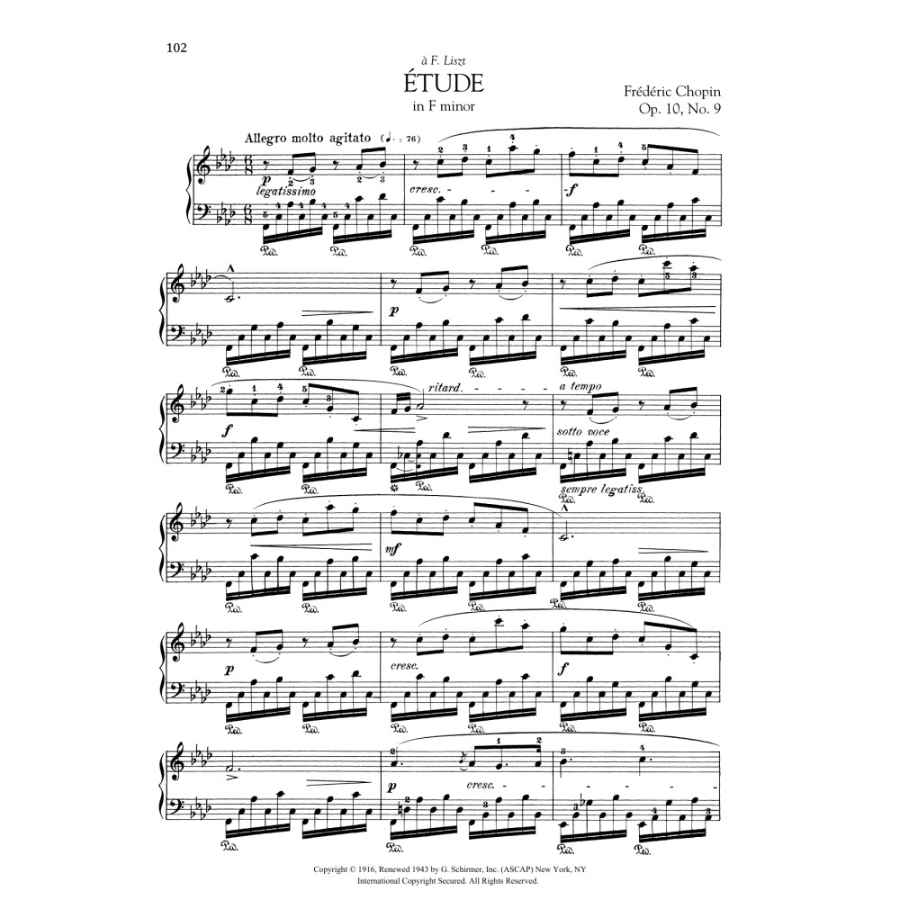 Etude in F minor, Op. 10, No. 9