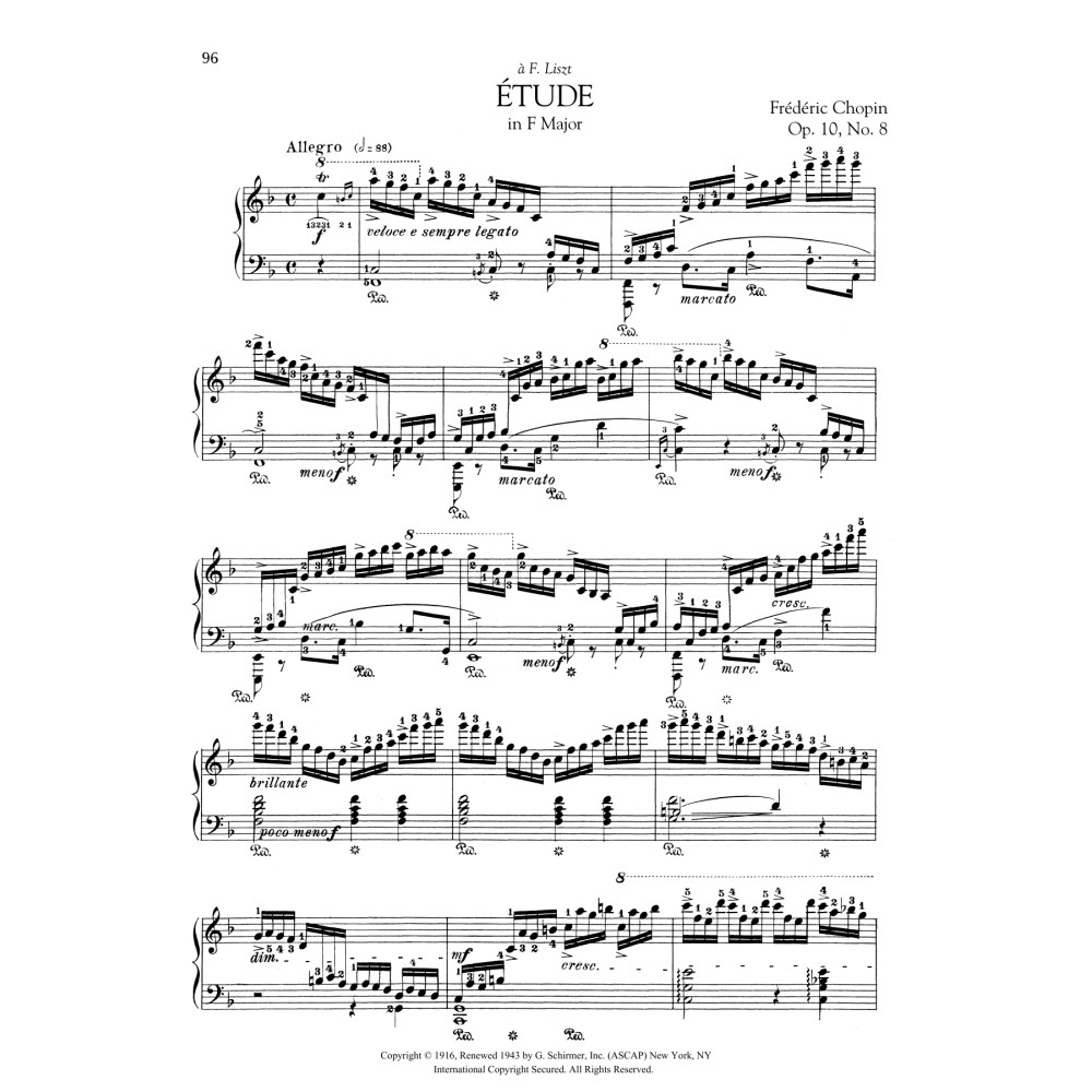 Etude in F Major, Op. 10, No. 8
