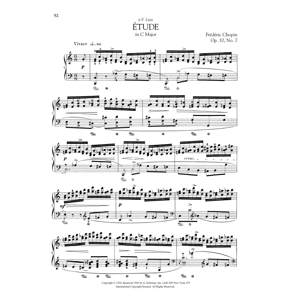Etude in C Major, Op. 10, No. 7