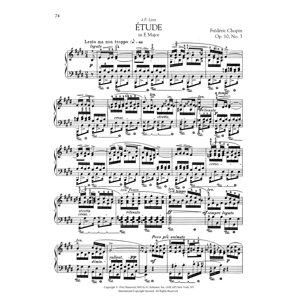 Etude in E Major, Op. 10, No. 3
