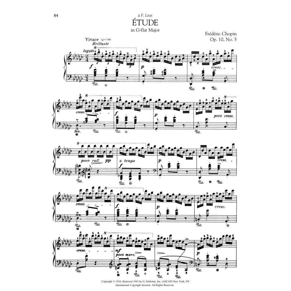 Etude in G-flat Major, Op. 10, No. 5