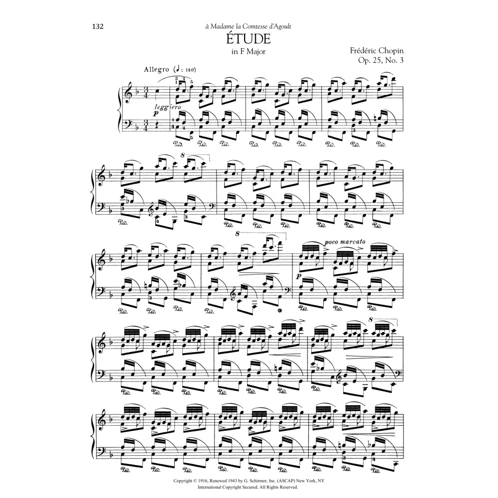 Etude in F Major, Op. 25, No. 3