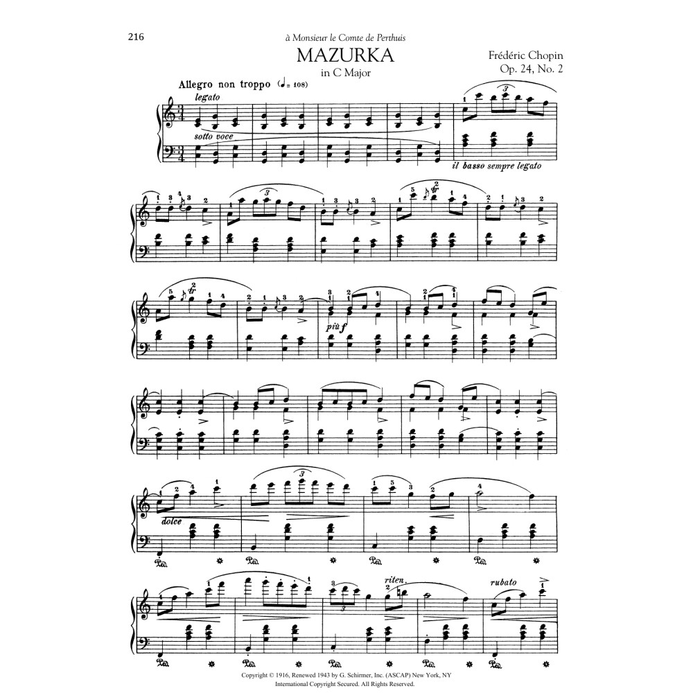Mazurka in C Major, Op. 24, No. 2