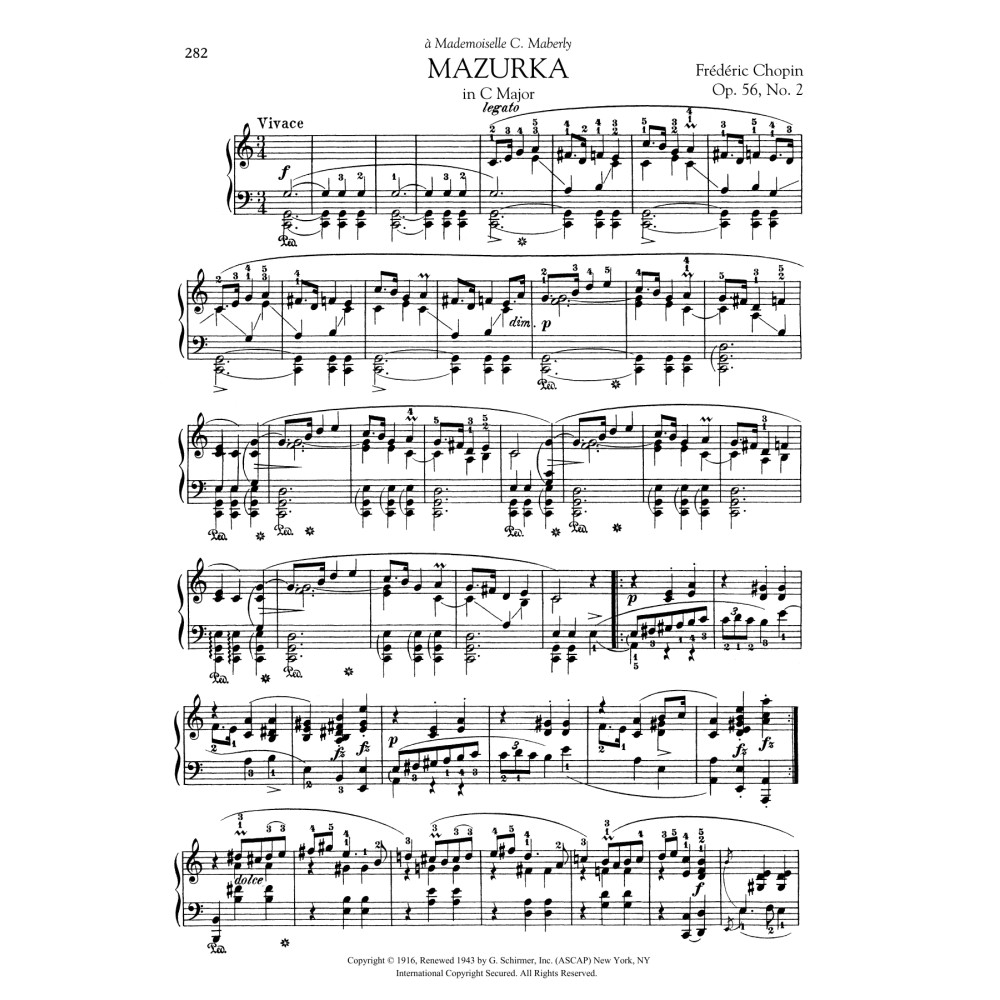 Mazurka in C Major, Op. 56, No. 2