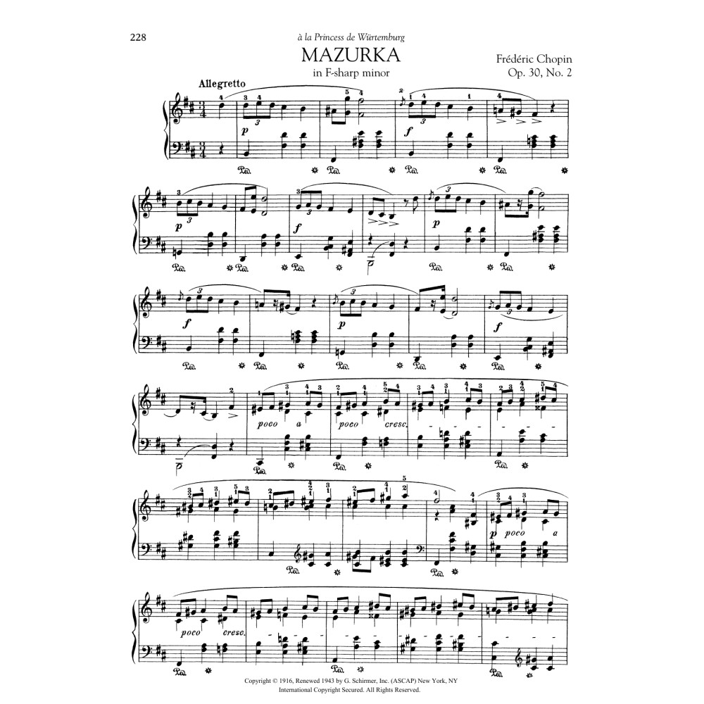 Mazurka in F-sharp minor, Op. 30, No. 2