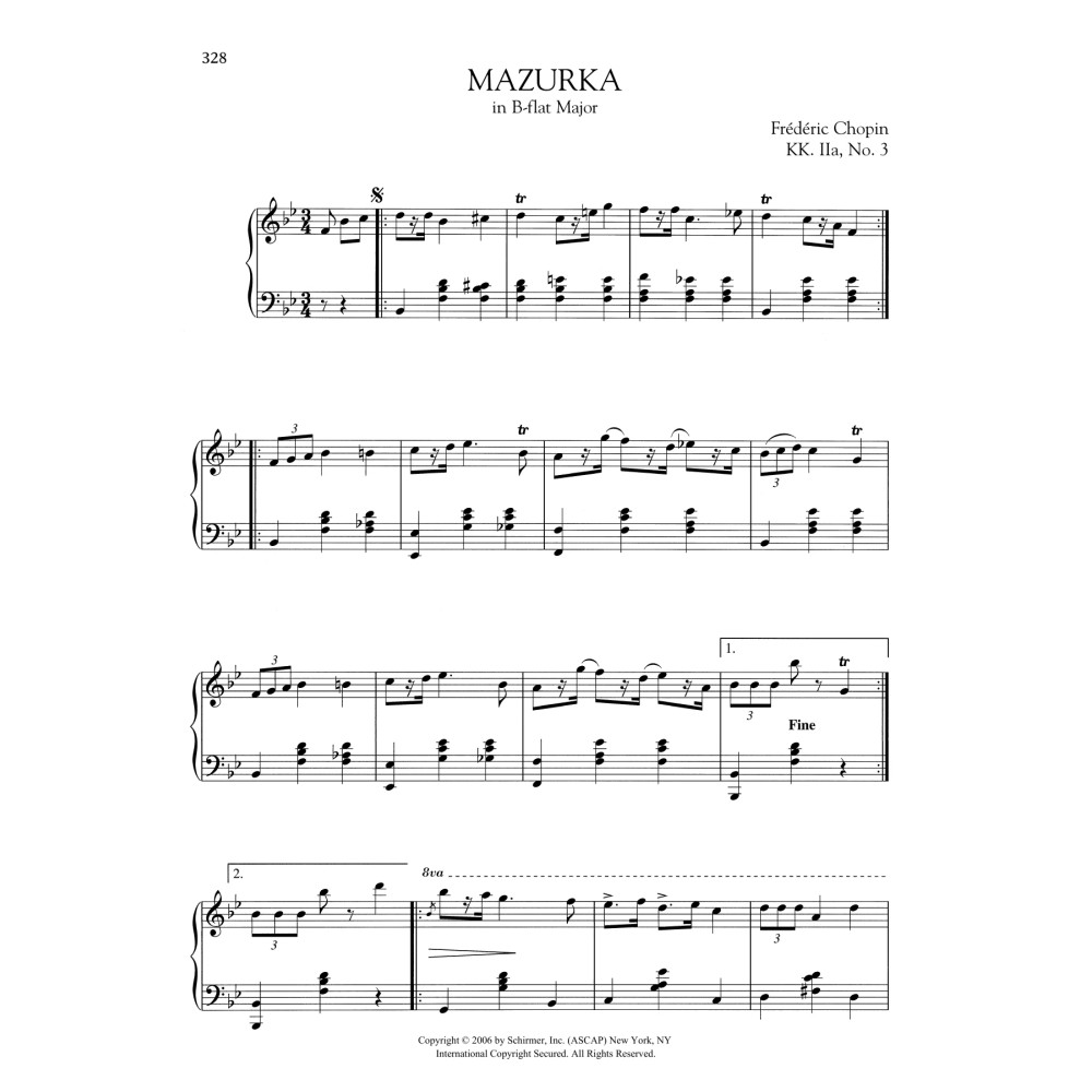 Mazurka in B-flat Major, KK. IIa, No. 3