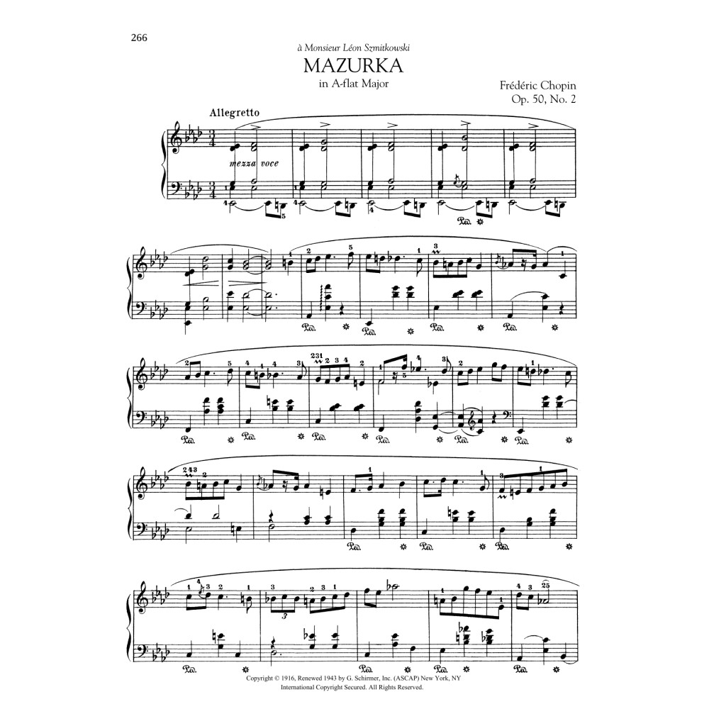 Mazurka in A-flat Major, Op. 50, No. 2