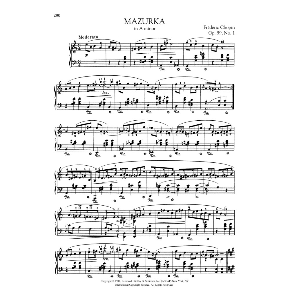 Mazurka in A minor, Op. 59, No. 1