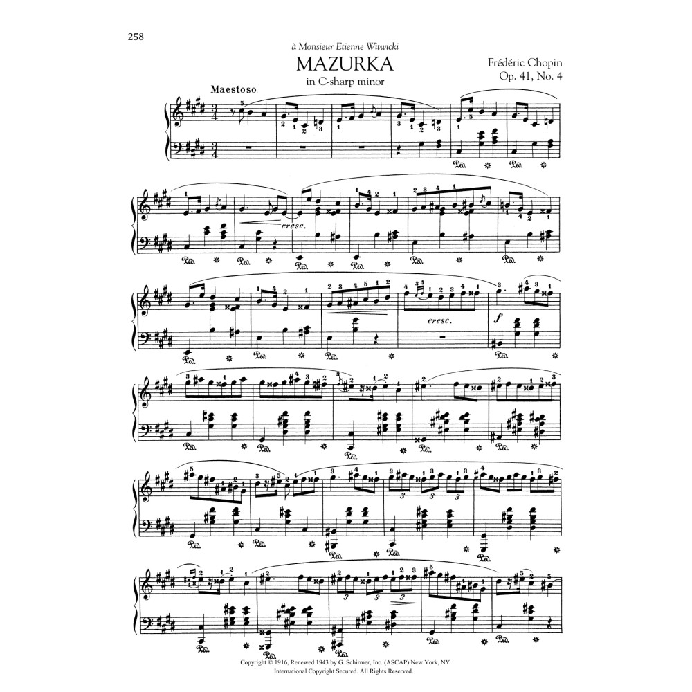 Mazurka in C-sharp minor, Op. 41, No. 4