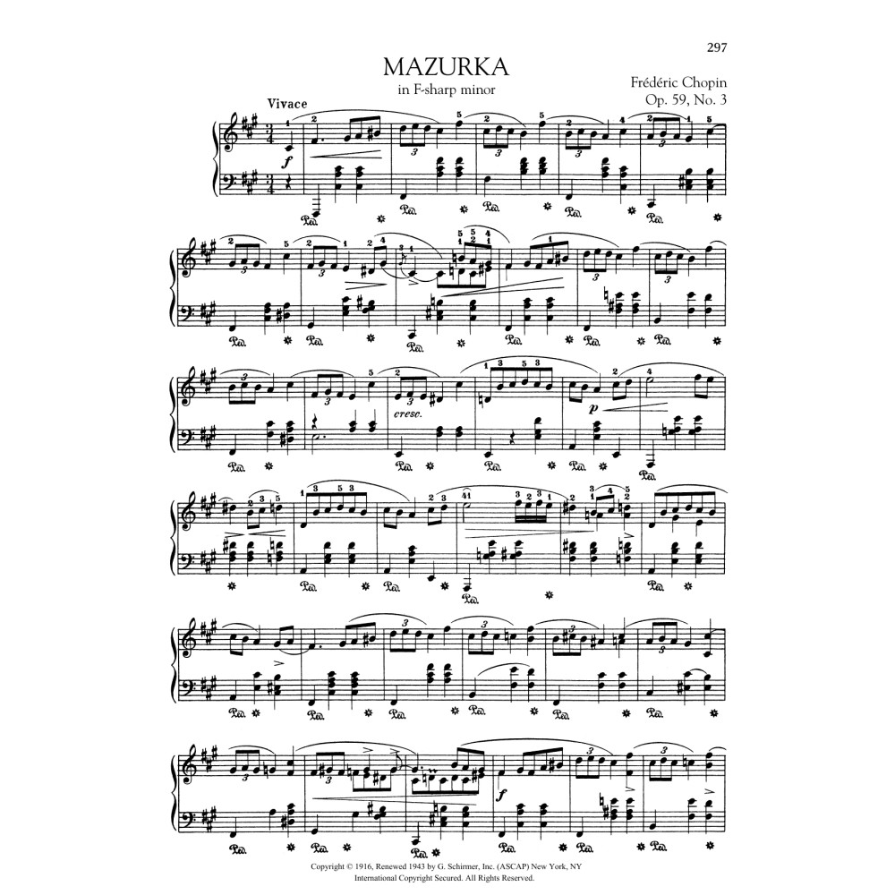 Mazurka in F-sharp minor, Op. 59, No. 3
