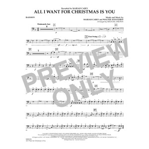 All I Want for Christmas Is You (arr. Michael Brown) - Bassoon