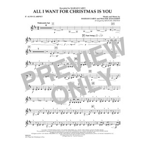 All I Want for Christmas Is You (arr. Michael Brown) - Eb Alto Clarinet