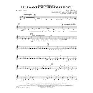 All I Want for Christmas Is You (arr. Michael Brown) - Bb Bass Clarinet