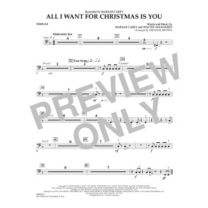 All I Want for Christmas Is You (arr. Michael Brown) - Timpani