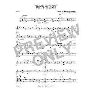 Rey's Theme (from Star Wars: The Force Awakens) - Violin 1