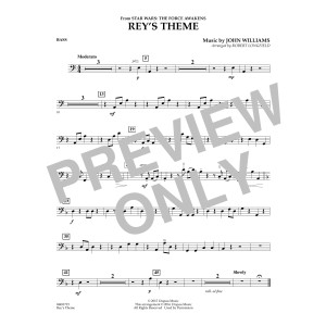 Rey's Theme (from Star Wars: The Force Awakens) - String Bass