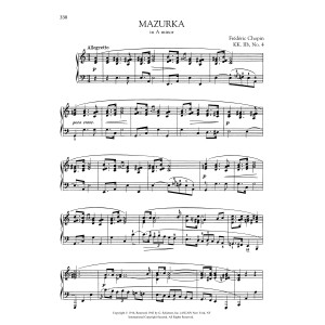 Mazurka in A minor, KK. IIb, No. 4