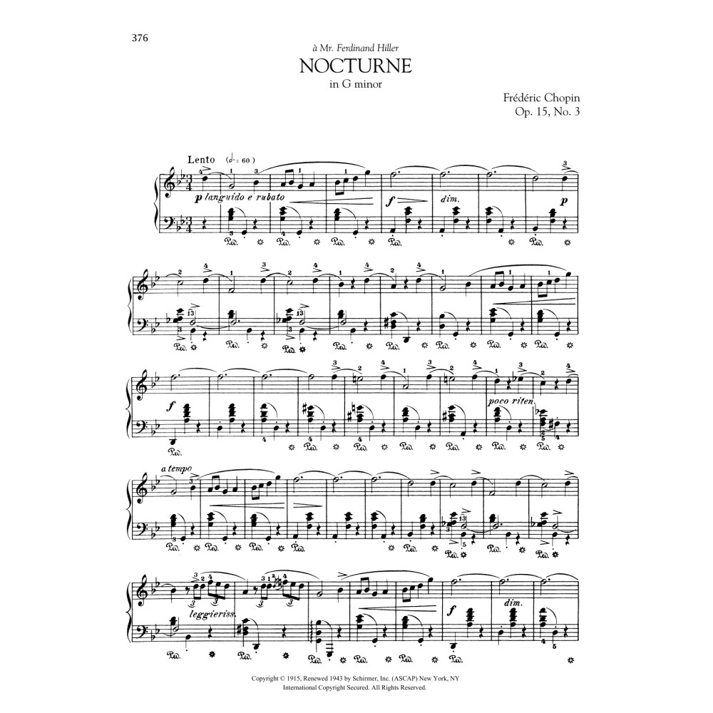 Nocturne in G minor, Op. 15, No. 3