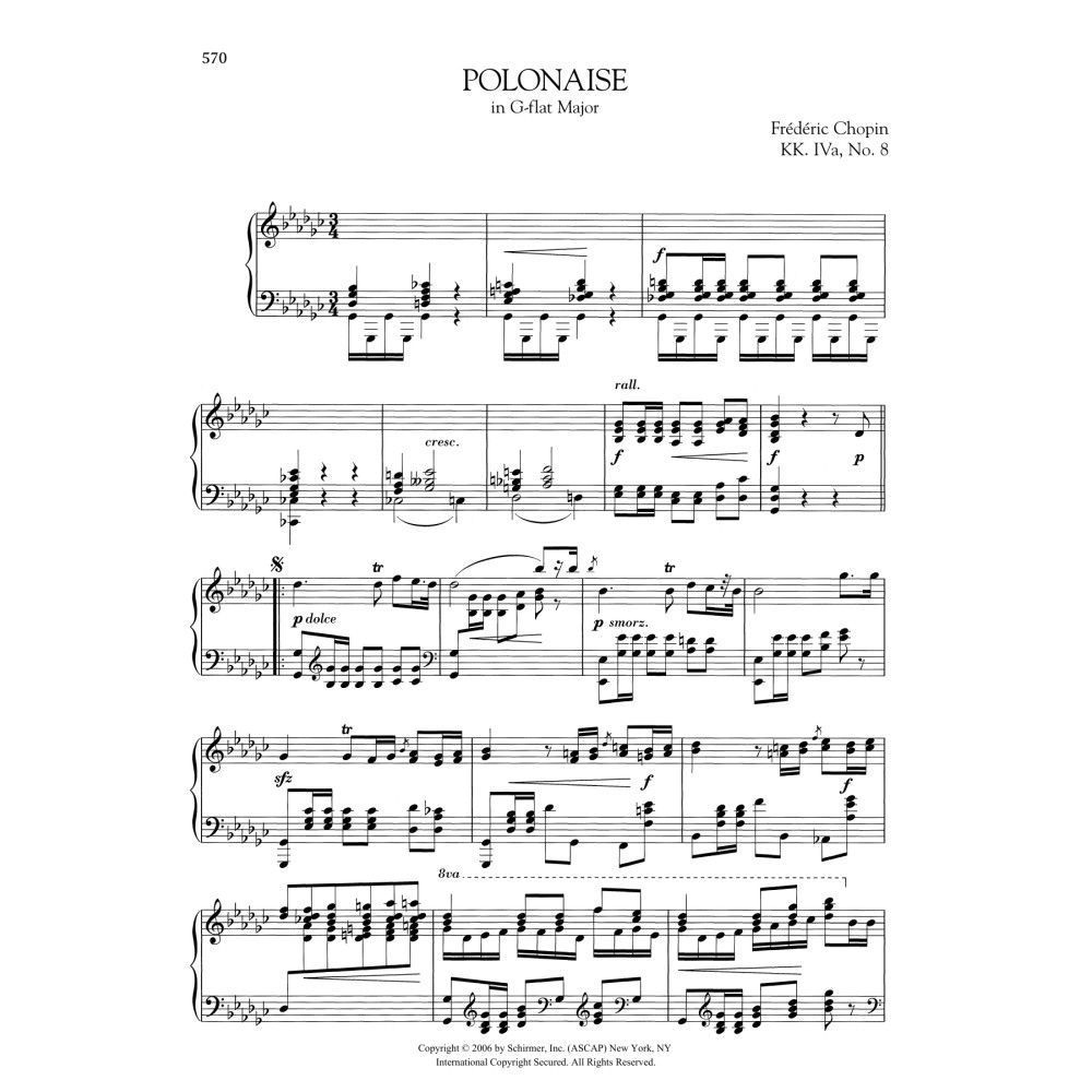 Polonaise in G-flat Major, KK. IVa, No. 8