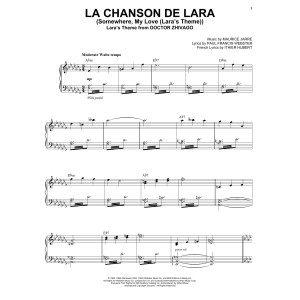 La Chanson De Lara (Somewhere, My Love (Lara's Theme))