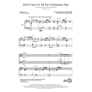 Don't Save It All For Christmas Day