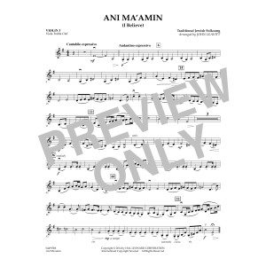Ani Ma'amin - Violin 3 (Viola Treble Clef)