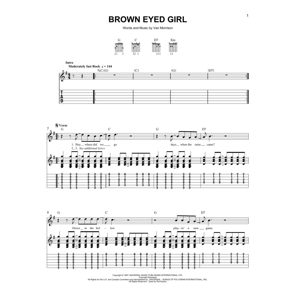 Brown Eyed Girl