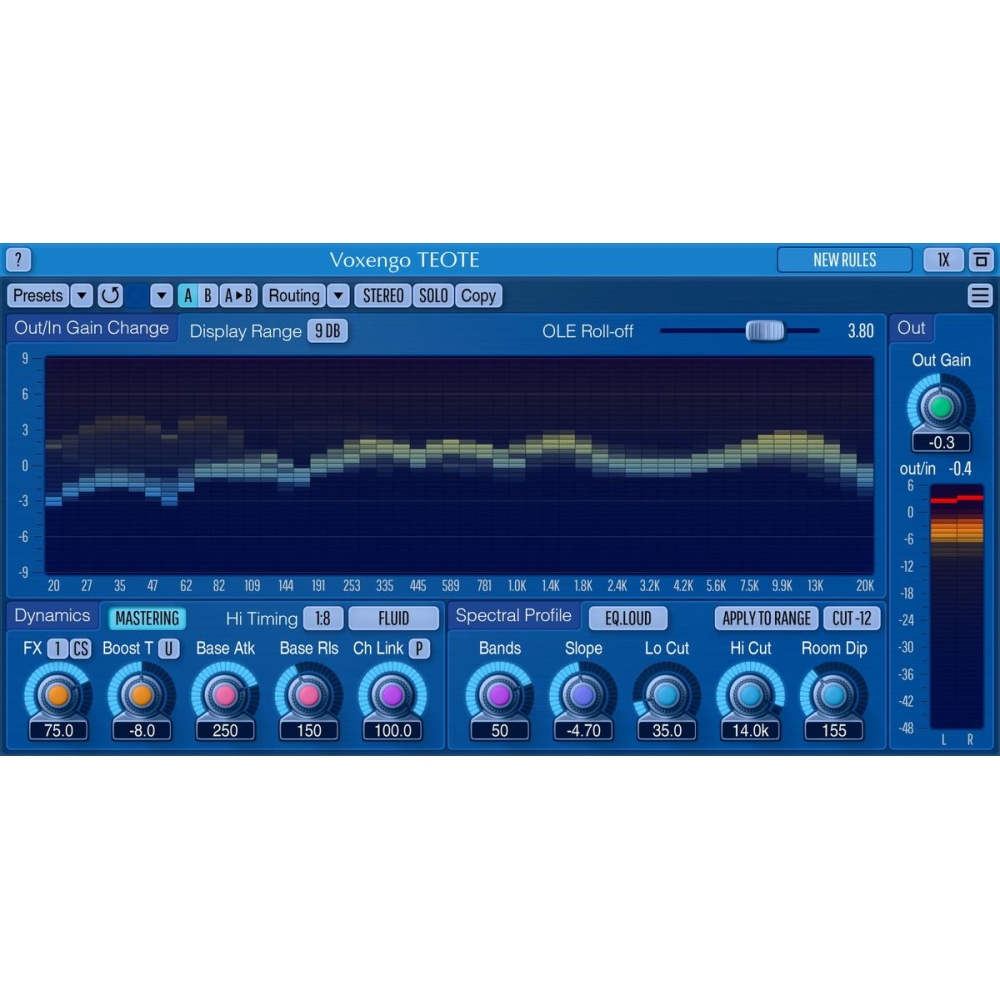 Voxengo Teote ist ein Plugin für die Klangbearbeitung und Optimierung von Audiodateien.