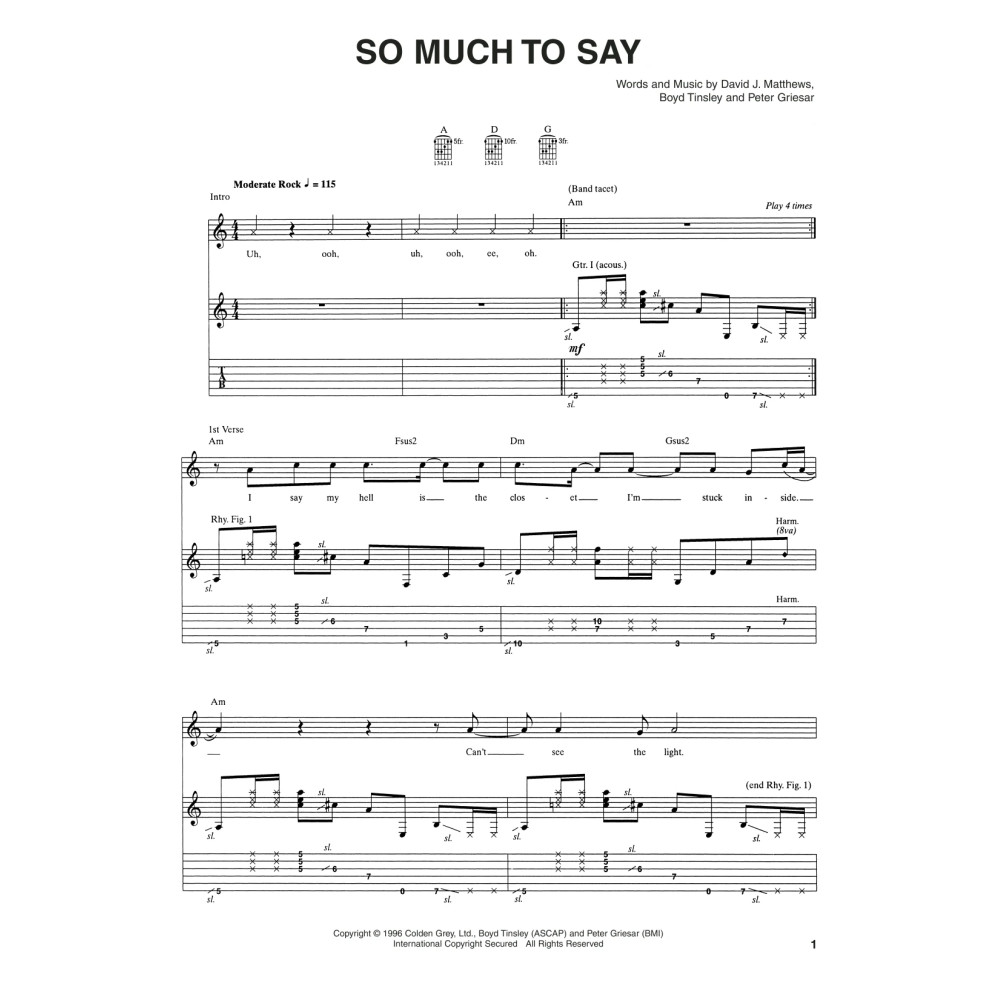 So Much To Say