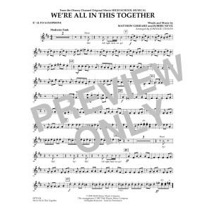 We're All In This Together (from High School Musical) - Eb Alto Saxophone