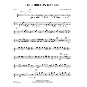 Four Breton Dances - Flute