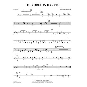 Four Breton Dances - Bassoon