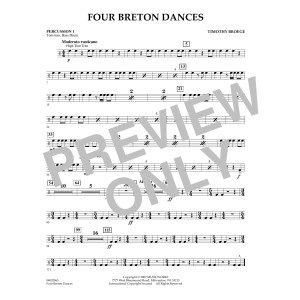 Four Breton Dances - Percussion 1