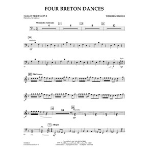 Four Breton Dances - Mallet Percussion 2