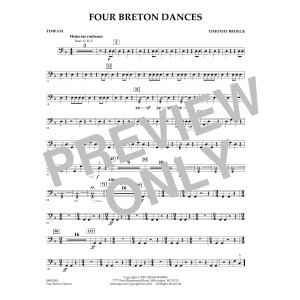 Four Breton Dances - Timpani