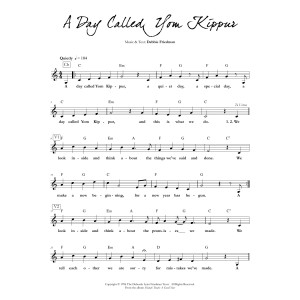 A Day Called Yom Kippur
