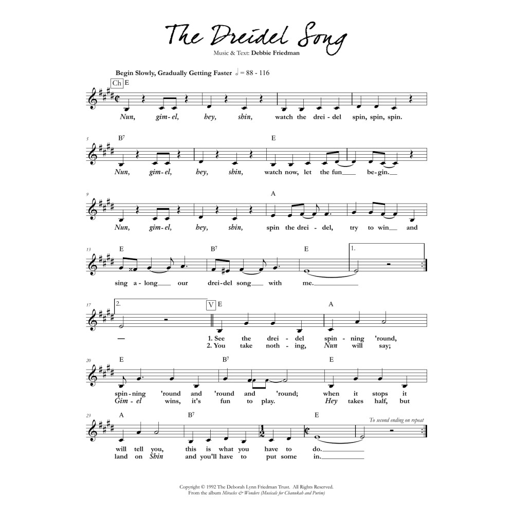 The Dreidel Song