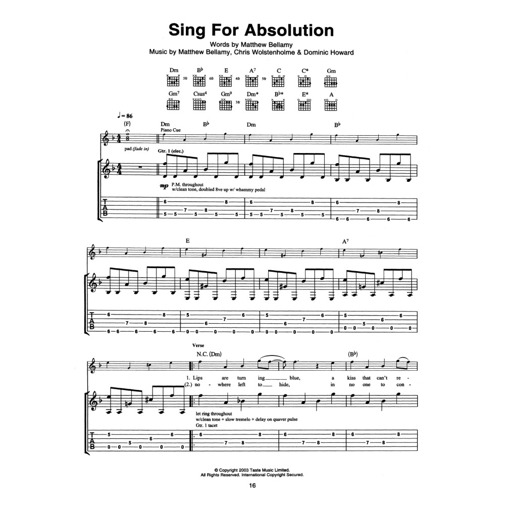 Sing For Absolution
