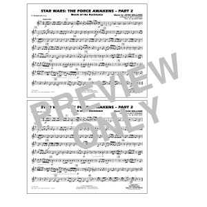 Star Wars: The Force Awakens - Part 2 - Eb Baritone Sax