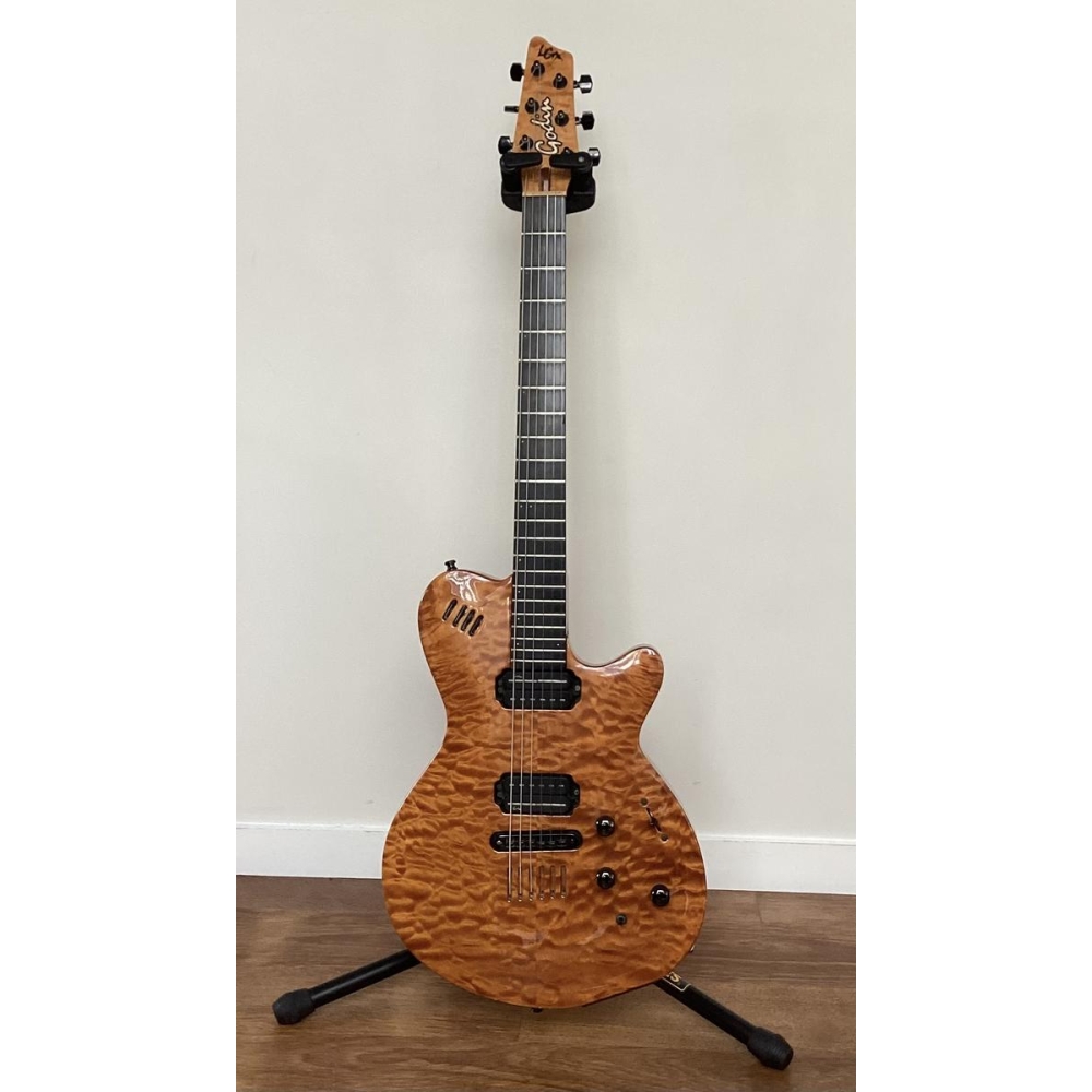 Godin LGX es una guitarra eléctrica versátil que combina una elegante estética con un sonido excepcional. Esta guitarra de 