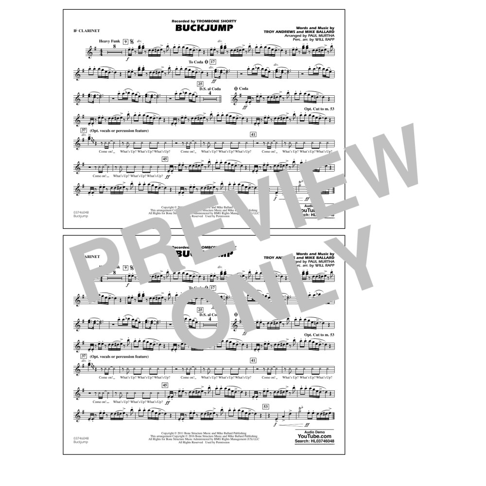 Buckjump - Bb Clarinet