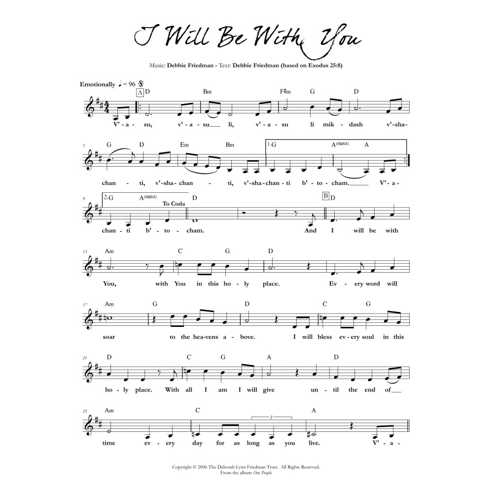 I Will Be With You