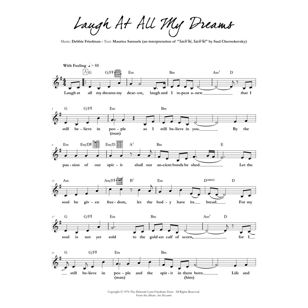 Laugh At All My Dreams