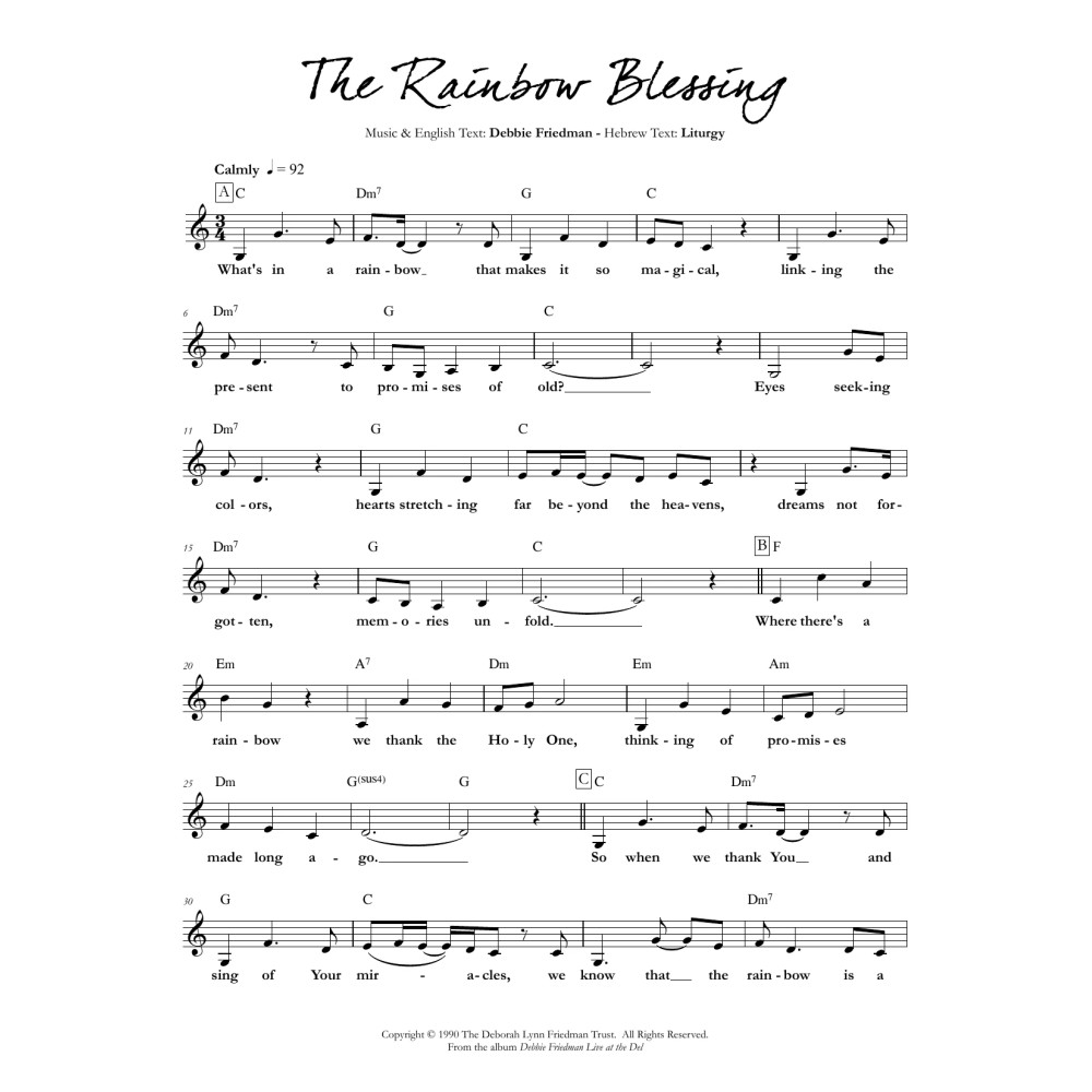 The Rainbow Blessing