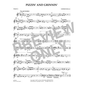 Pizzin' and Grinnin' - Violin 2