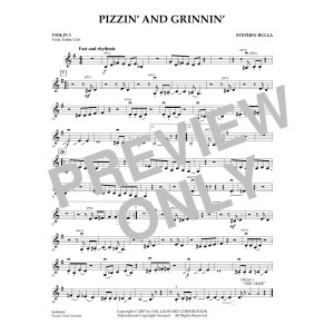 Pizzin' and Grinnin' - Violin 3 (Viola Treble Clef)