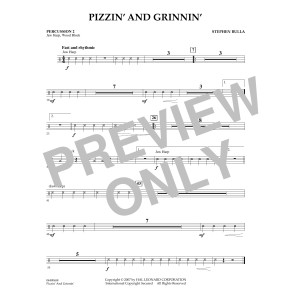Pizzin' and Grinnin' - Percussion 2
