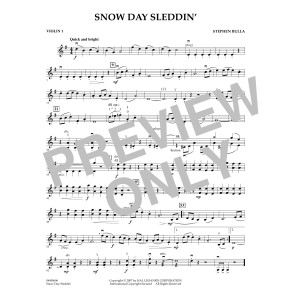 Snow Day Sleddin' - Violin 1