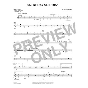 Snow Day Sleddin' - Percussion